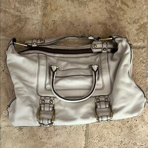 Banana Republic  White Leather Handbag